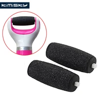 2 шт. Черный инструмент для ухода за ногами роликовая головка Kimisky педикюр Herramientas жесткие Роликовые головки для пиления омертвевшей кожи