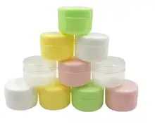 5pcs/lot  20g Refillable Bottles Plastic Empty Makeup Jar Pot Travel Face Cream/Lotion/Cosmetic Container 5 Colors