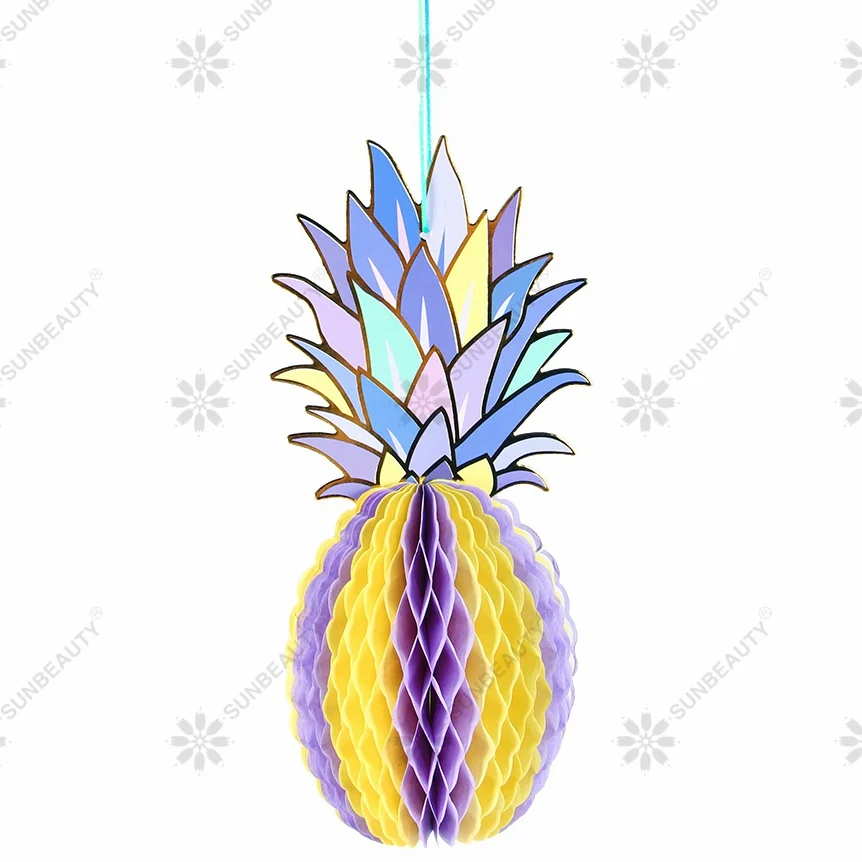 Pack-of-3-Muti-color-Paper-Pineapple-Shape-Honeycomb-Decor-Summe-Party-Pineapple-Garland-Table-Centerpiece (1)