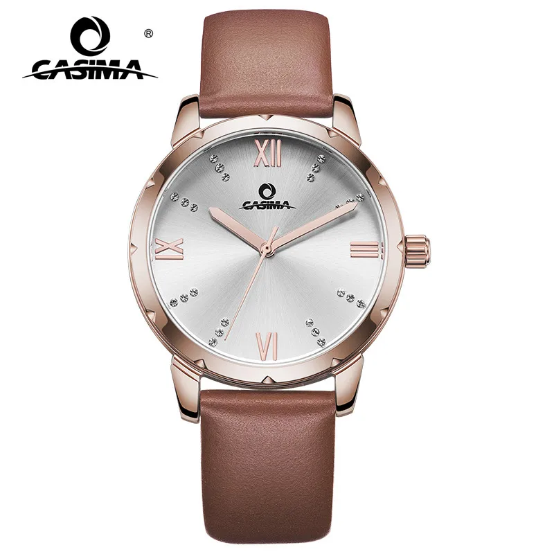 New Luxury Brand Women Bracelet Watches Fashion Simple Ladies Quartz Watch Leather Band Wristwatches Waterproof CASIMA 2626 casima sp 2626 sl5