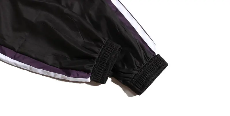 Side Stripe Patchwork Harem Pants 9