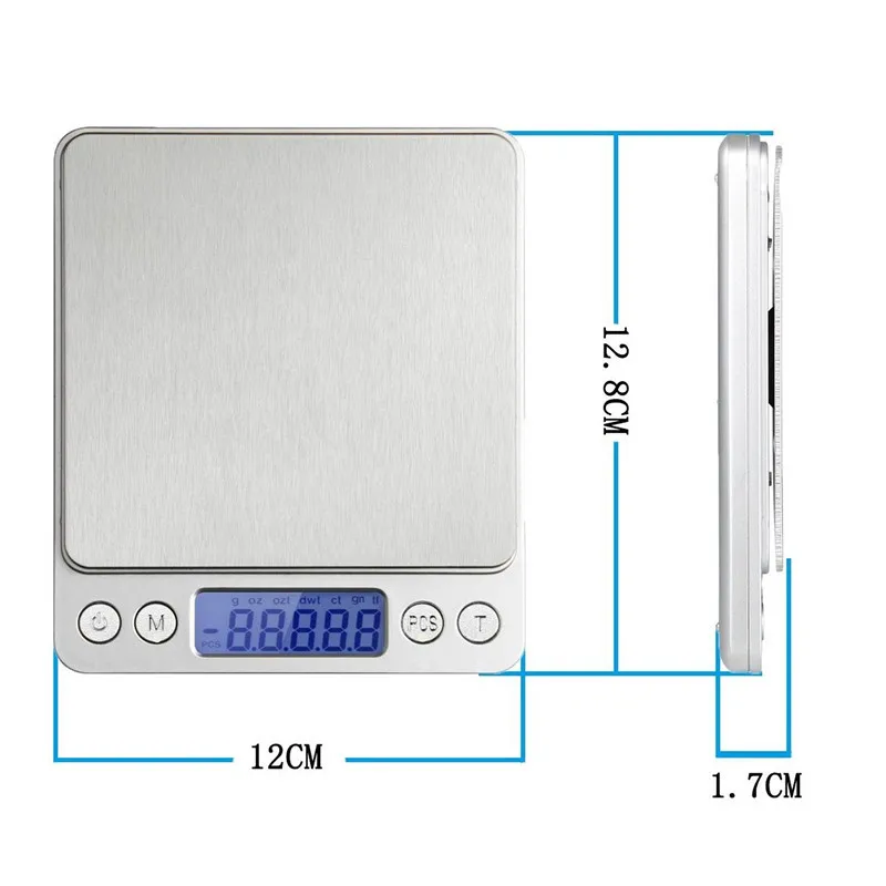 Детали 500 г/0,01 г нержавеющие Цифровые мини карманные кухонные весы 0,001 унций разрешение электронный светодиодный бытовые весы