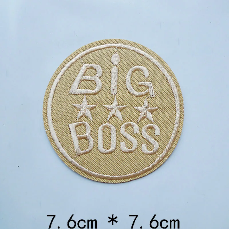 1 шт. большие значки Boss термоплавкие патчи с вышивкой аппликация для шитья одежды