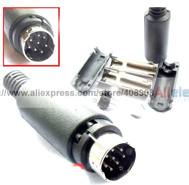 

50 Sets 3pin 4pin 5pin 6 Pin 7 Pin 8 Pin Mini DIN Plug Cable Mount Male Socket