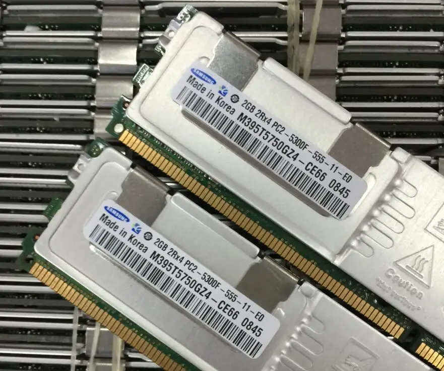 Samsung 2G 2GB DDR2 2G MHz 2G PC2 2RX4 5300F 667 HZ REG ECC Серверная память нормальная работа