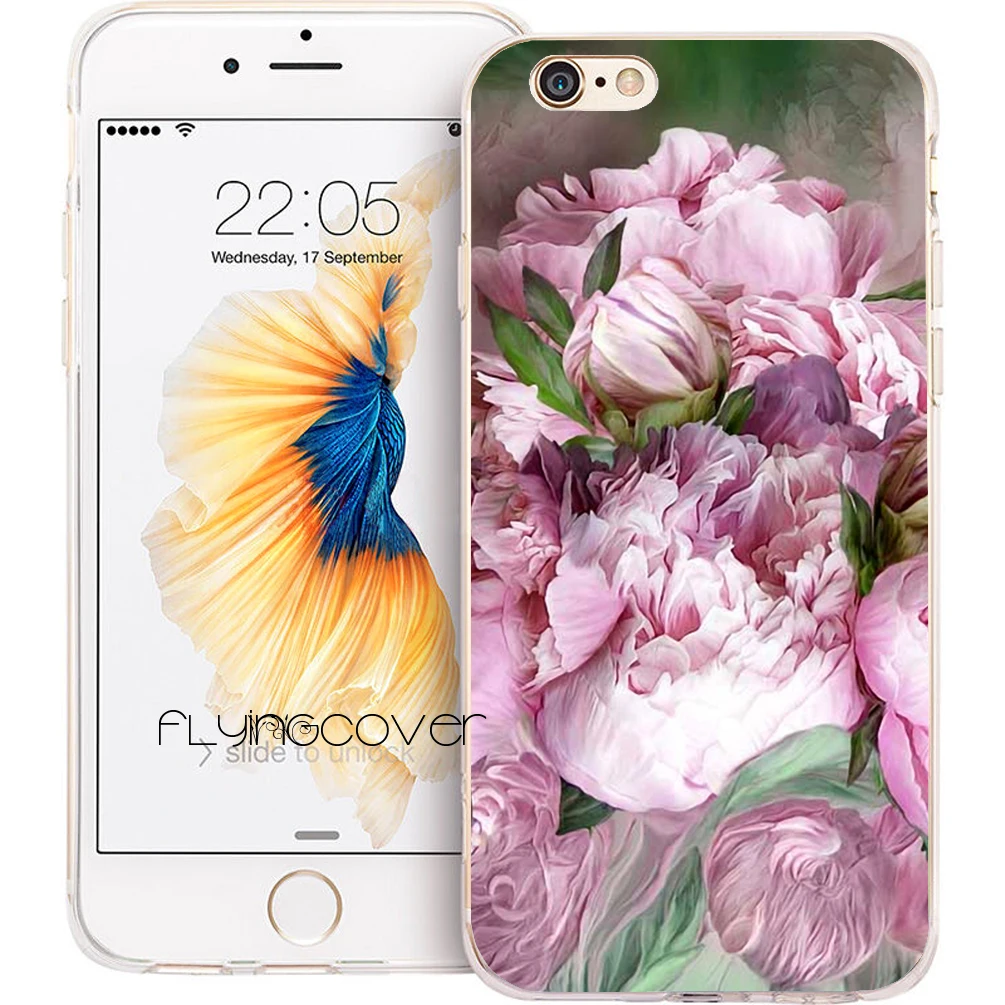 coque iphone xr pivoine