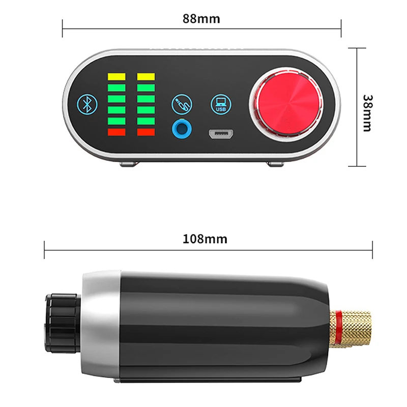 Bluetooth 5 0 HiFi TPA3116 усилитель мощности Цифровой 50 Вт * 2 стерео с аудио индикатором