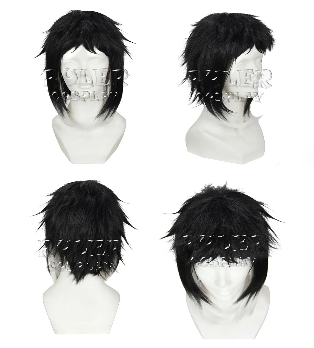 Bungou Stray Dogs Bungo Dazai Osamu Anime Costume Cosplay Wig Free Cap