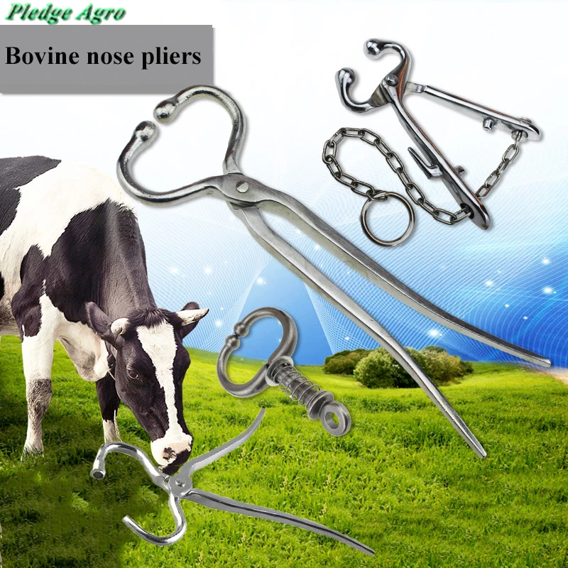 Cattle Cow Nose Metal Punching Plier for Animals Livestock Equipment Pullin 