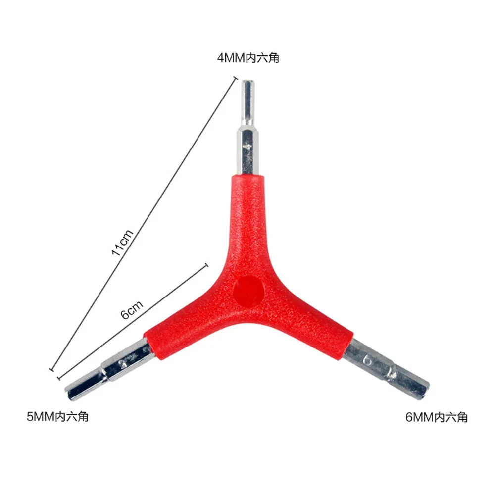 1 шт. Многофункциональный шестиугольный велосипед 4 мм 5 мм 6 мм y-образный Ключ Аксессуары для велосипеда велосипед набор инструментов не легко ржавеет