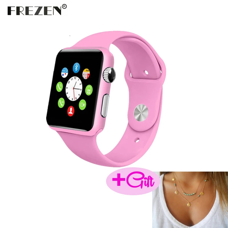 

FREZEN Smart Watch G10A Paint Pink Bluetooth Wristwatch For Women Adult Answer Call Reloj Con SIM Card For Android PK GT08 DZ09