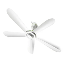 220V 15w Ceiling Fan Mute Electric fan 5 Fan leaves Plastic Single Gear Pure copper 3m four gears Timed extension line