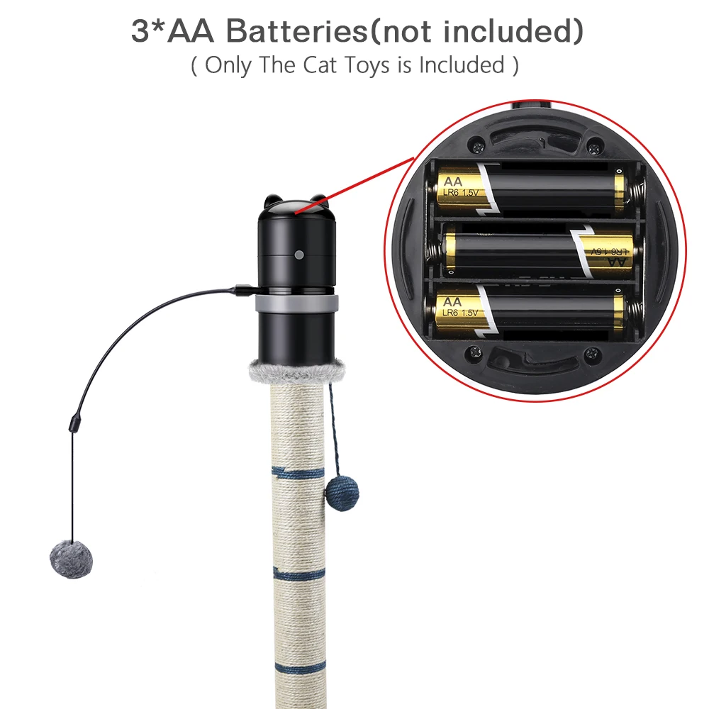 Электронные креативные забавные лазерные игрушки для домашних животных, светодиодный тренажер для кошек, Когтеточка для кошек, палочка с перьями, портативные игрушки для щенков и кошек
