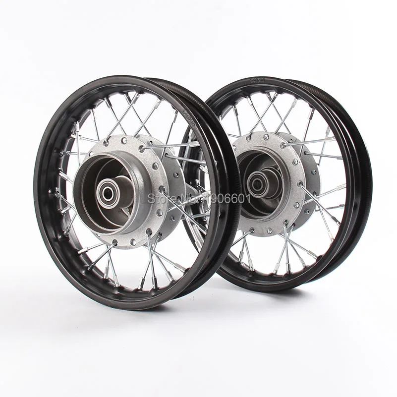 Front and Rear 10 inch Aluminum Alloy Wheel Rims Drum Brake hub for KTM