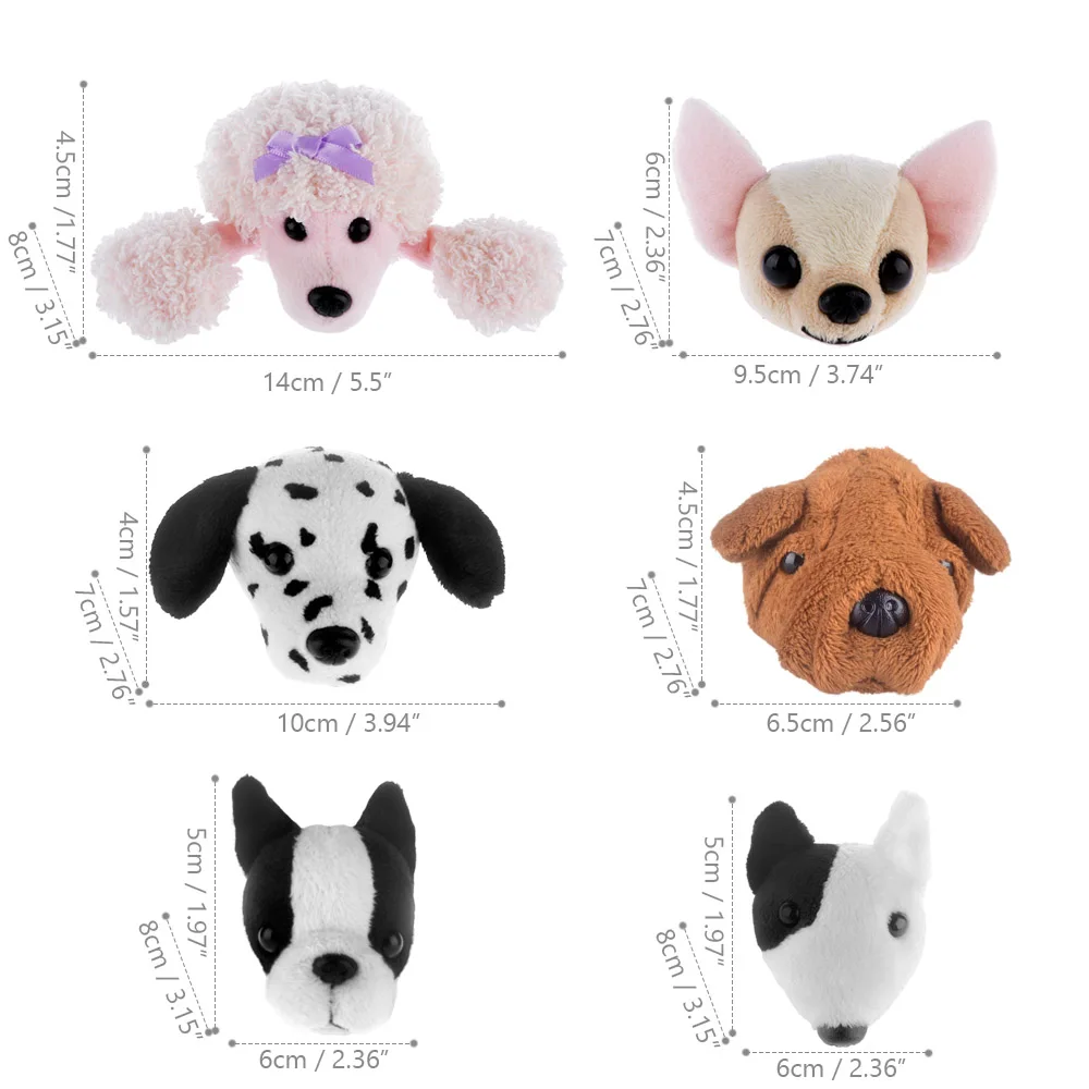 dog head size