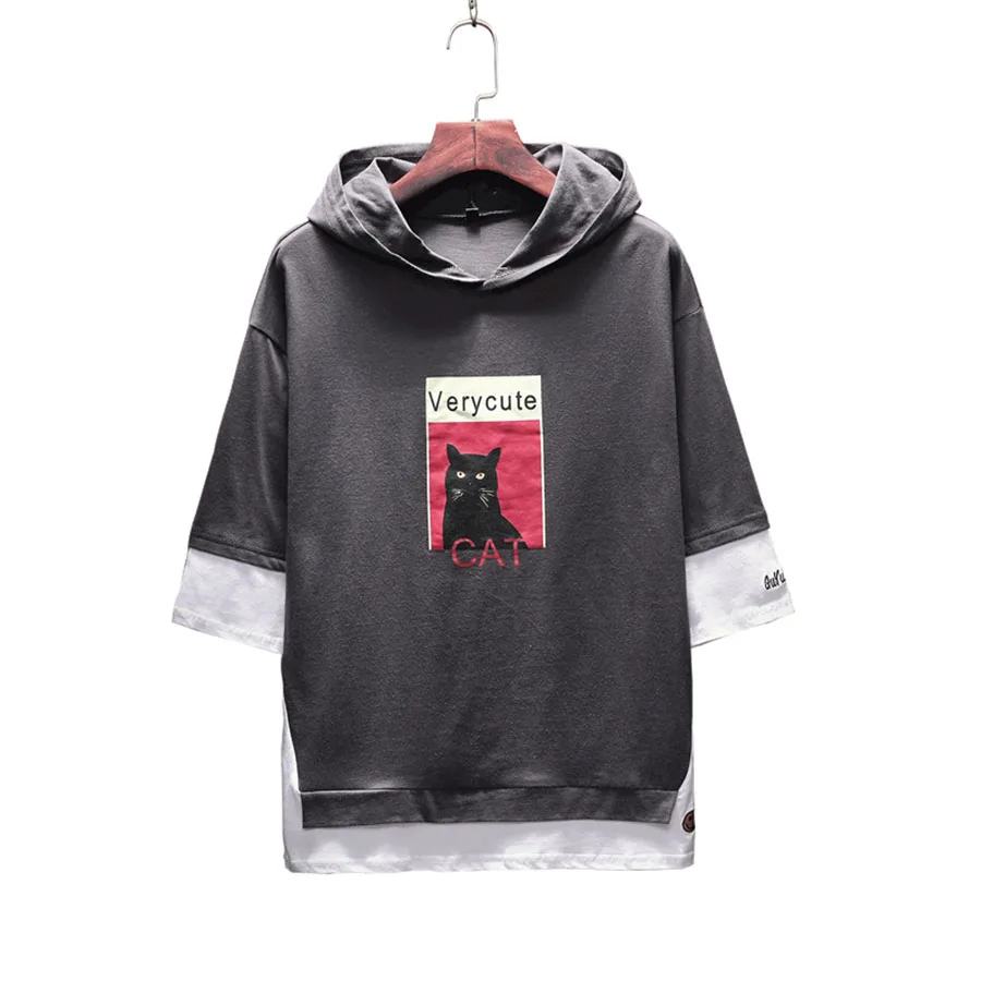 

Vintage 2018 Men Tshirt Printed Hoodie Hiphop Hipster Funny T Shirts Streetwear Punk Summer Top Swag Harajuku Mens Clothing 60T0