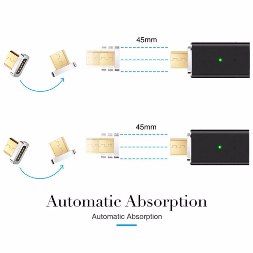 Магнитный USB кабель для смартфона Тип C магнит зарядное устройство данных зарядная Зарядка Micro USB кабель мобильного телефона Кабели