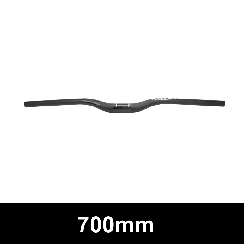 Rise 700mm MTB/дорожный руль велосипеда плоский или подъем супер сильный ультра легкий карбоновый фрибер 31,8*580/600/620/640/660/680/700/720/740 мм - Цвет: Rise 700mm