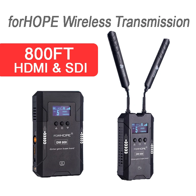 ForHOPE DM800ft система беспроводной передачи видео HDMI и SDI передатчик приемник для
