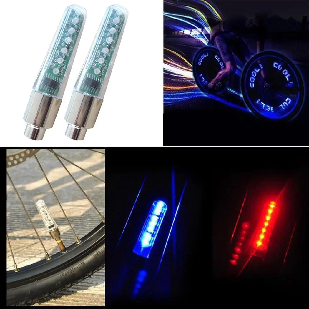 blue bicycle lights
