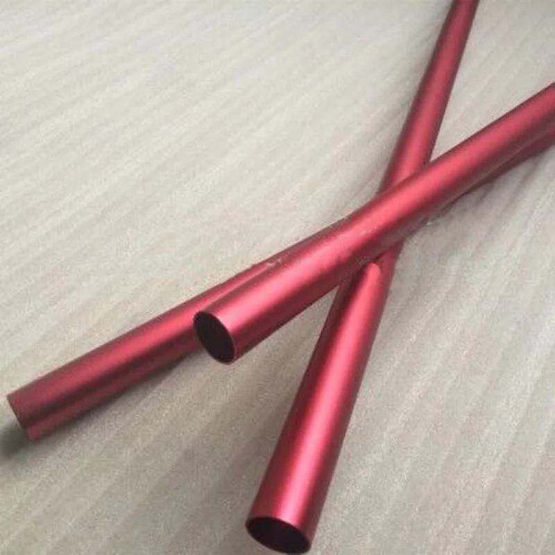 1 шт 4 мм-9 мм внутренний диаметр изготовленный на заказ окислительный алюминиевый трубчатый полый трубопровод сосуд 300 мм L 9,5 мм-10 мм внешний диаметр красный