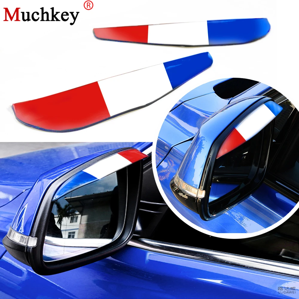 2Pcs Car Rain Shield Rearview Mirror Rain Blade Back Mirror Eyebrow