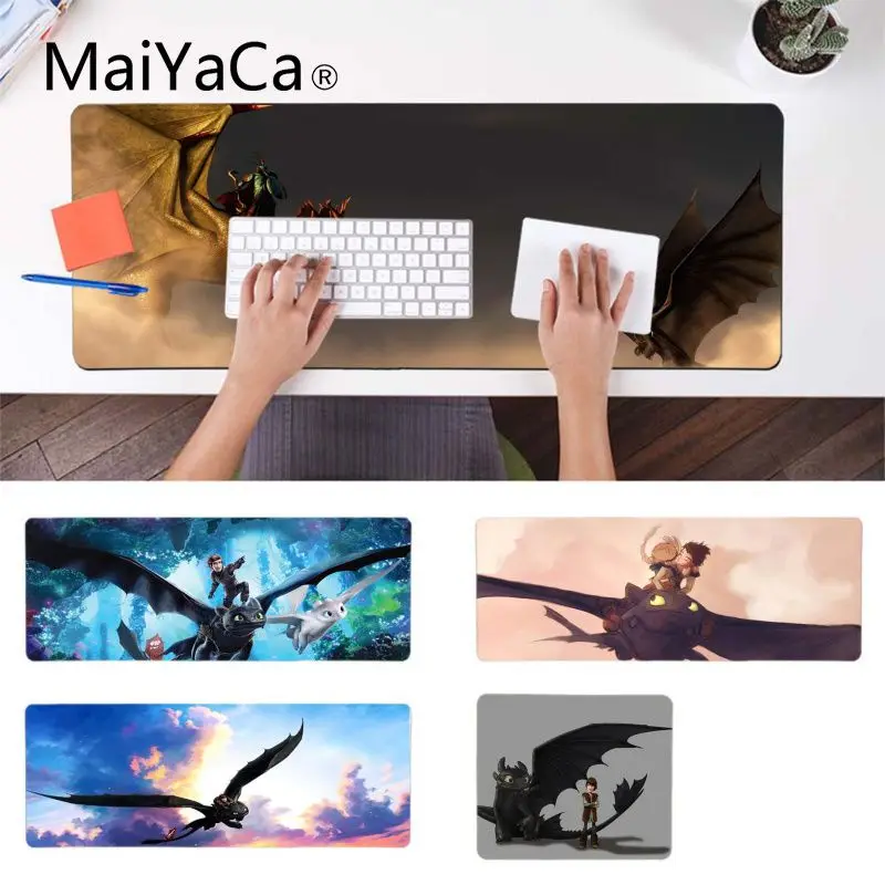 

MaiYaCa Toothless Train Your Dragon Beautiful Anime Mouse Mat Anti-Slip Durable Silicone Computermats