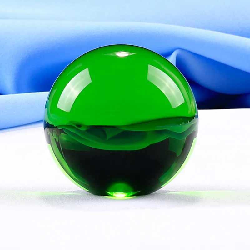 50 мм цветное Хрустальное стекло волшебный шар земной шар декорации для фотографии Подарочное изделие из хрусталя - Цвет: Зеленый