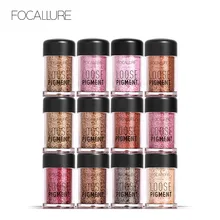 FOCALLURE 18 Colors Glitter Eye Shadow Cosmetic Makeup Diamond Lips Loose Makeup Eyes Pigment Powder