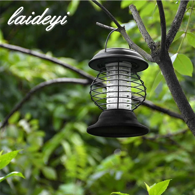 LAIDEYI Handheld Solar Mosquito Killer Light Electric Mosquito Insect