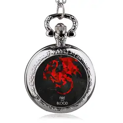 Ретро Винтажные бронзовые Кварцевые карманные часы ретро Мужская и женская антикварная подвеска ожерелье с цепочкой подарок HB932