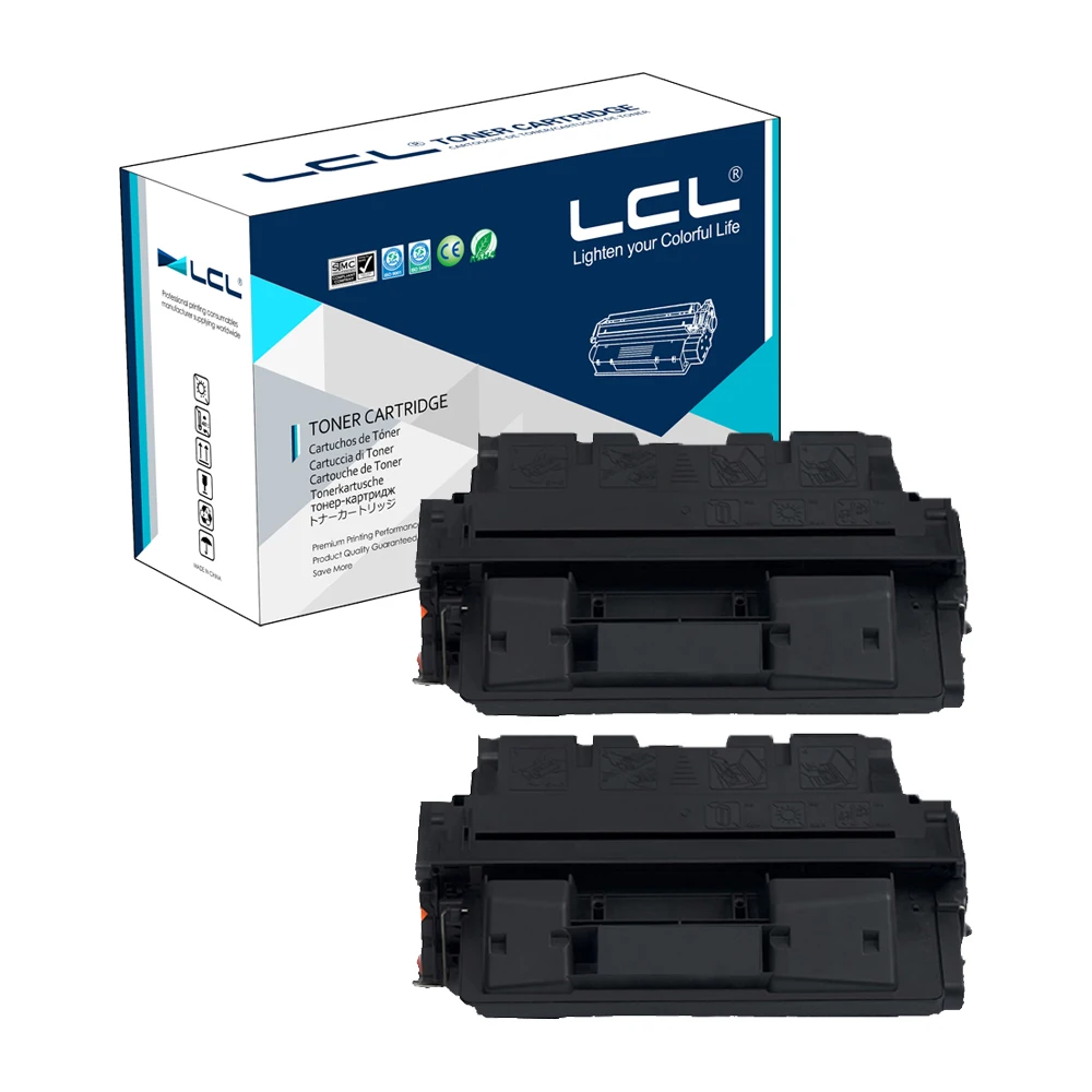 LCL 61A 61X C8061A C8061X 10000 Pages (2-Pack Black) Toner Cartridge Compatible for HP Laser Jet 4100/4100N/4100TN/4100MFP LCL 61A 61X C8061A C8061X 10000 Pages (2-Pack Black) Toner Cartridge Compatible for HP Laser Jet 4100/4100N/4100TN/4100MFP