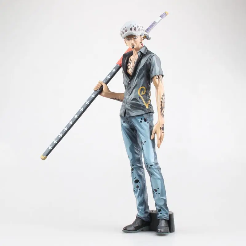 

ALEN 30cm New Arrival Japan Anime One Piece POP SMSP Trafalgar Law Comic Color Version PVC Model Decoration Action Figure Kids