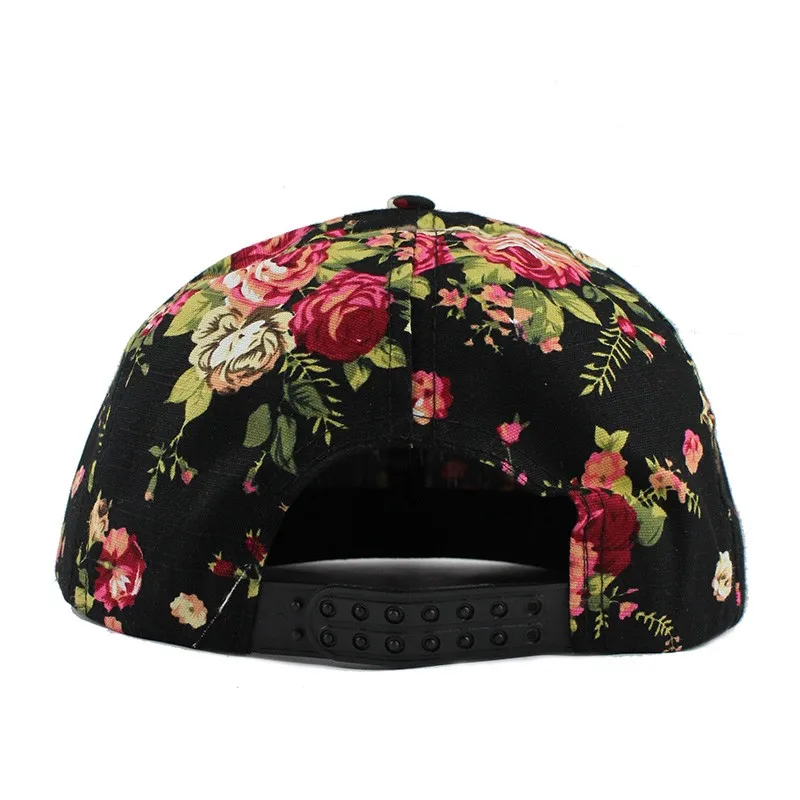 [FLB] бейсболка с цветочной этикеткой, Кепка в стиле хип-хоп, кепка с цветочным принтом, модная бейсбольная Кепка Gorras, Мужская облегающая бейсболка