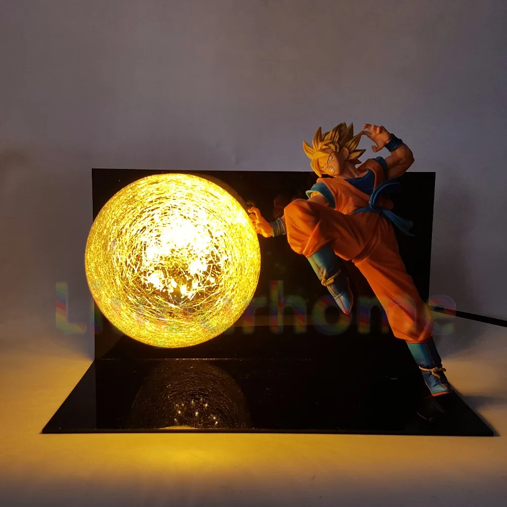 Dragon Ball Z Goku Супер Saiyan FES светодиодное освещение, лампа аниме Dragon Ball Z DBZ Son Goku God Светодиодные ночные светильники Luces Navidad