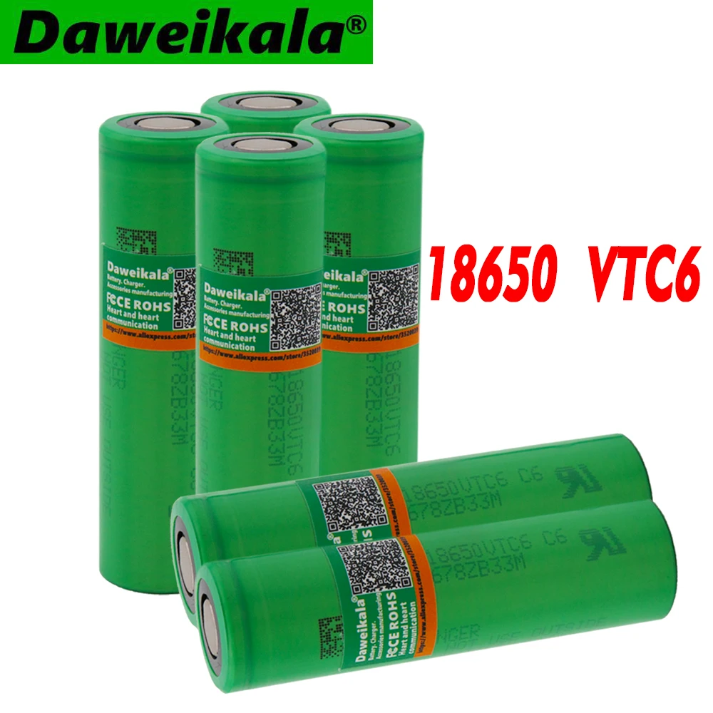 2019/100% оригинал de 3 7 V 3000 mAh Li-Ion recargable 18650 batera para VTC 6 30A игрушки herramientas li | Электроника