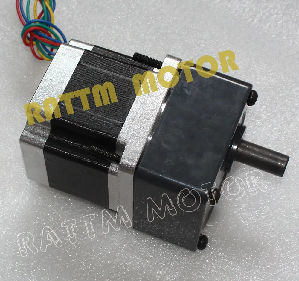 

4-Lead NEMA34 Reduction Gearbox stepper Motor,66mm,4A Gear ratio 1:15