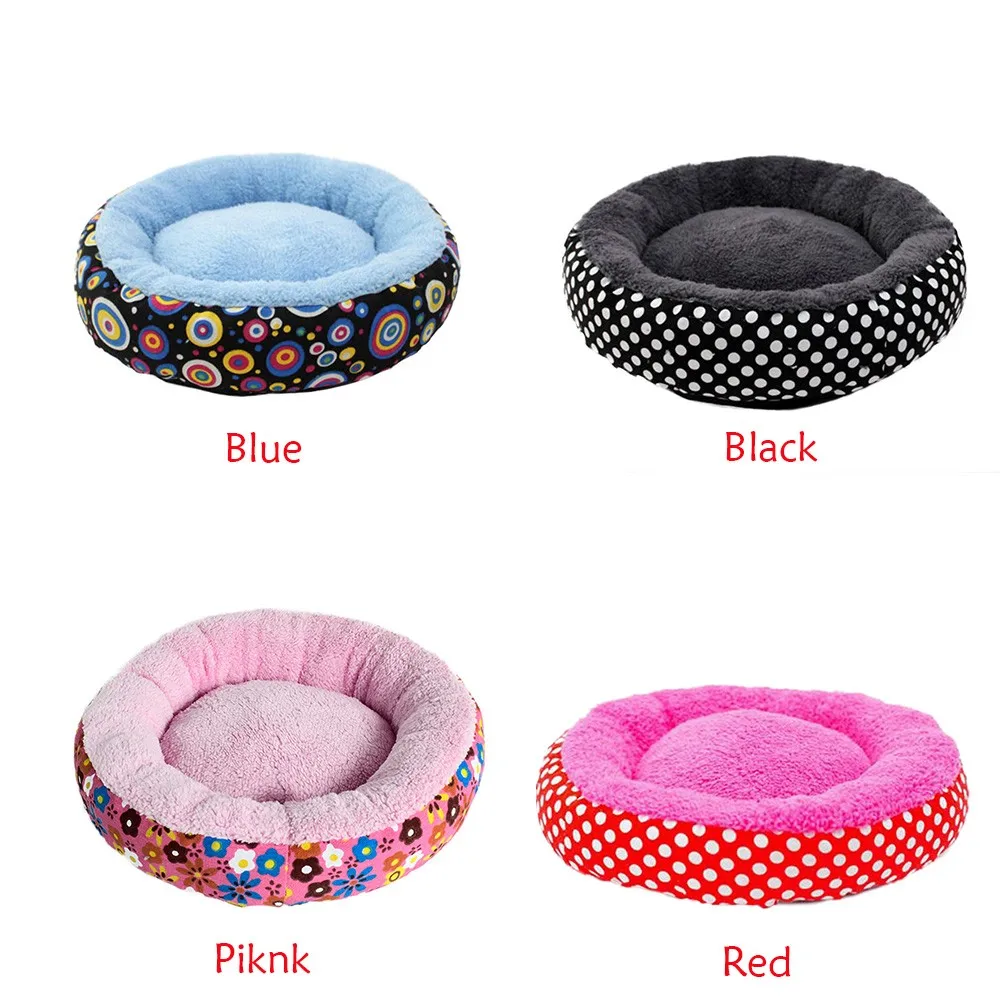 Большой размер теплый холст круглый дышащий домик для кошачьего потомства домашних животных гнездо для большой Конура для собаки кошачий лежак коврик с изображением животных H0514