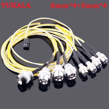 

YUKALA 8 Led lights set for 1/10 1/8 RC toys car RC model car free shipping