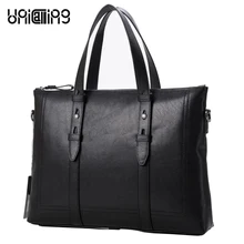 Men’s leather briefcase bag high quality real cow leather male briefcase genuine leather laptop computer handbag men business