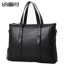 Men s leather briefcase bag high quality real cow leather male briefcase genuine leather laptop computer