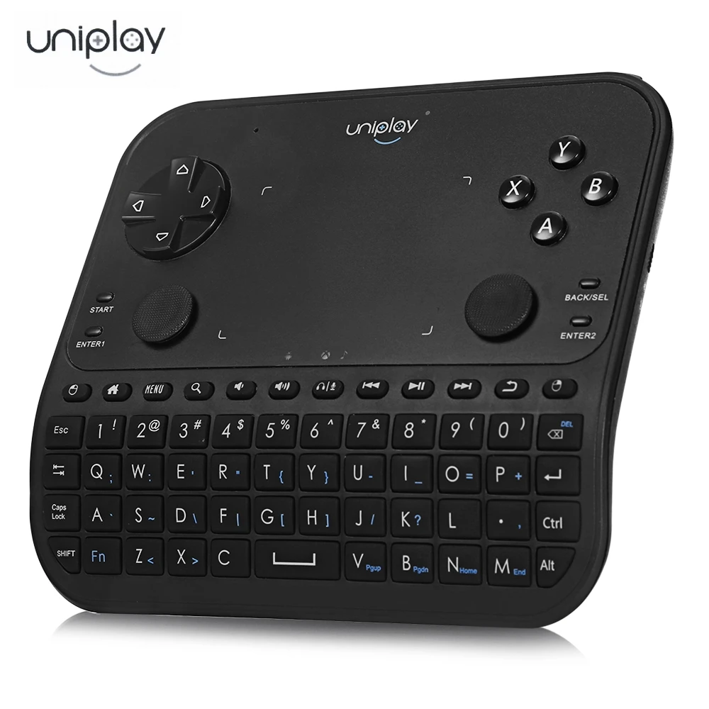 

Uniplay U6 Smart Gamepad Handle 2.4G Wireless Remote Control Keyboard Mouse headphone microphone Six in One Plug and Play