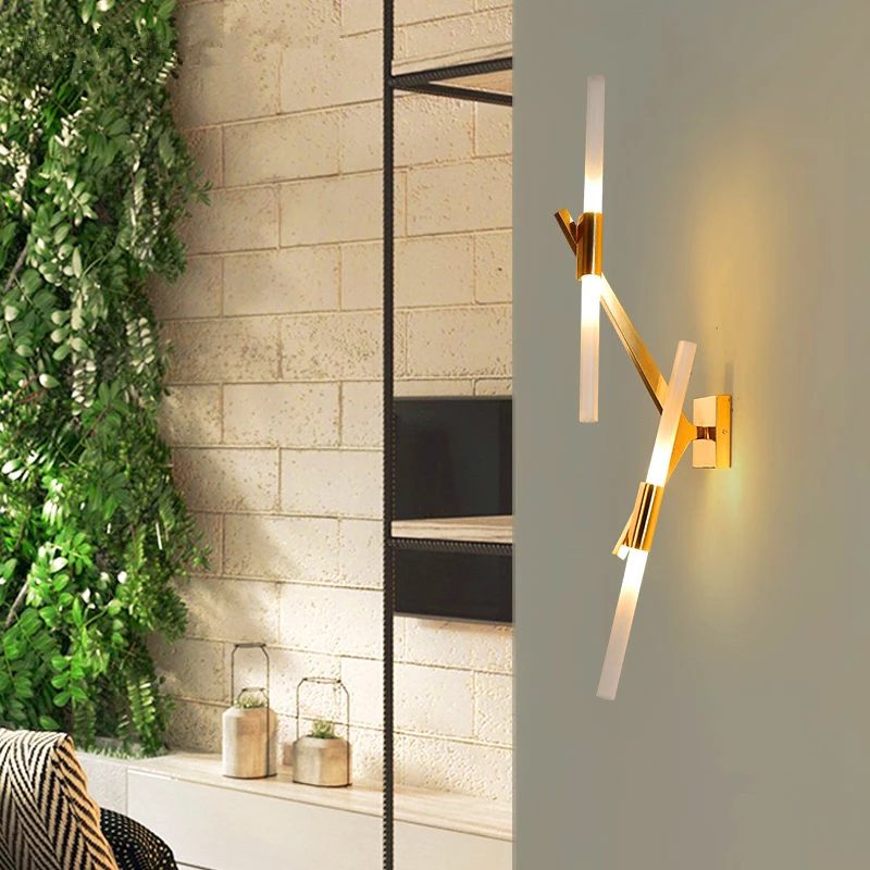 

Modern wall lamps LED lighting fixtures nordic luminaires living room wall sconces bedroom illumination novelty aisle Wall light