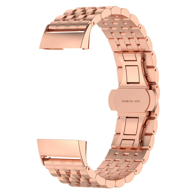 Metal Bands for Fitbit Charge 3 & Charge 3 SE Band Premium Stainless Steel Metal Band Strap Wristband for Women Men 10.25 (10)