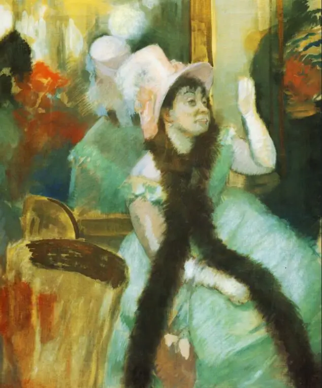 

High quality Oil painting Canvas Reproductions Portrait after a Costume Ball (Portrait of Madame D By Edgar Degas hand painted