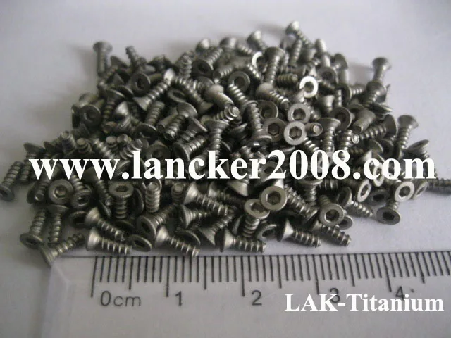 

M2x6 Gr2 Hexagon socket countersunk/ head titanium self-tapping screw