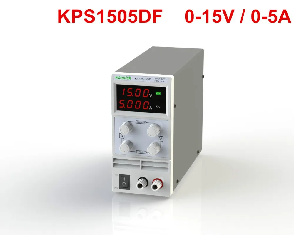 

4 LED DIGIT KPS1505DF 15V5A 110V-230V EU LED Digital Adjustable Switch DC Power Supply mA display