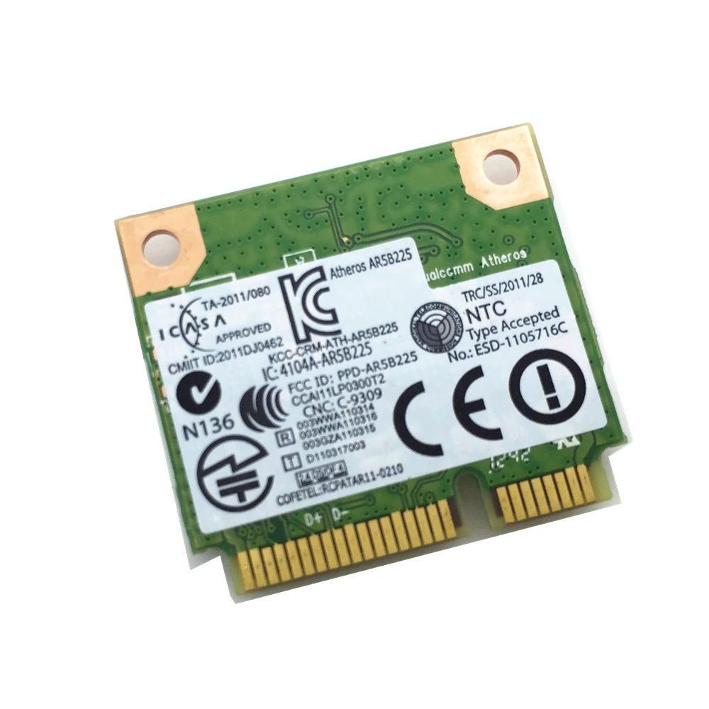 Новинка для V1440 1450 1540 1550 DW1703 AR5B225 802,11 b/g/n Беспроводная 300M& Bluetooth 4,0 Combo Mini PCI-E карта