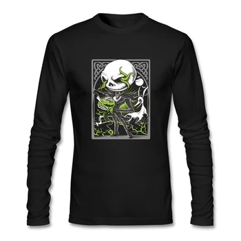 

The Nightmare Before Christmas T Shirt Custom Long Sleeve T-shirts For Men 2019 New Cheap O-neck Cotton Funny T Shirts