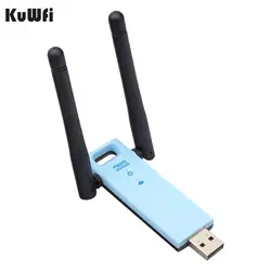 KuWFi 300 Мбит/с Wi-Fi повторитель 2,4 ГГц Wi-Fi приемник USB WiFi усилитель сигнала ПК адаптер Wi-Fi Питание от USB порта
